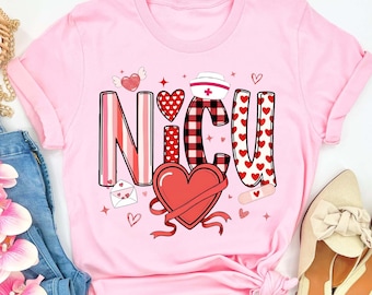 NICU Nurse Valentine Shirt, Neonatal Intensive Care Unit Nurse, NICU Nurse Heart Candy, Nicu Crew Shirt, Neonatal Nursing Valentine Day Tee