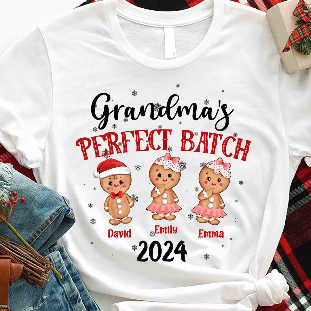 Grandma Shrt Wth Grandkds Names Mothers Day Gft | Etsy
