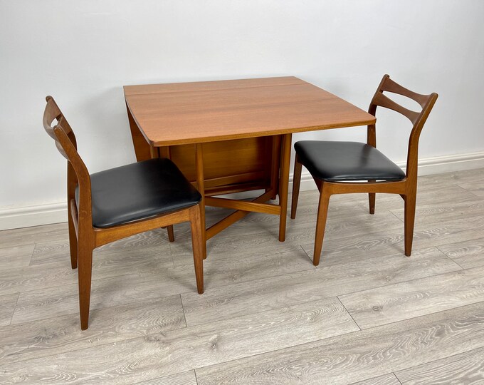 Mid Century Mcintosh Teak Drop Leaf Table Etsy UK