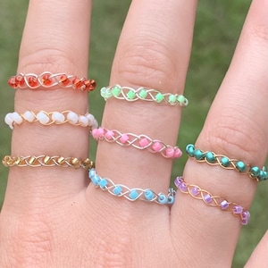 Braided Rings | Wire Braided Rings | Stackable Rings | Handmade