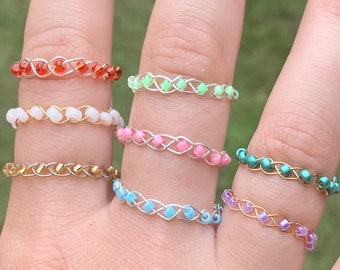 Braided Rings | Wire Braided Rings | Stackable Rings | Handmade