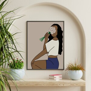 Black Girl Art Print, Black Girl Art, Black Woman Art, Black Woman Poster, African American Art Print, Black Girl Art Print, Afro Art Print