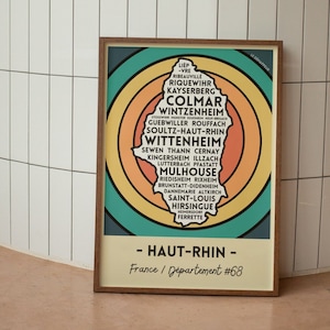 Carte Haut-Rhin #68 France