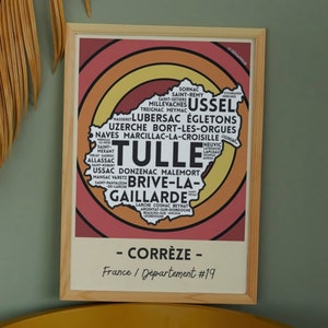 Carte Corrèze #19 France