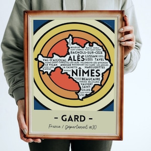 Carte Gard #30 France