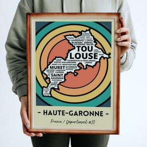 Carte Haute-Garonne #31 France