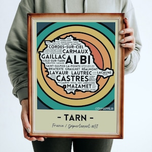Carte Tarn #81 France