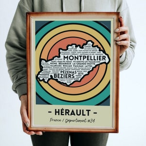 Carte Hérault #34 France