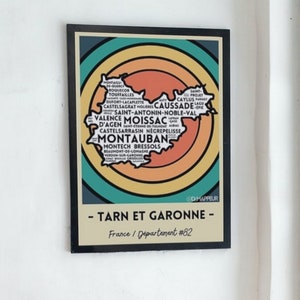 Carte Tarn et Garonne #82 France