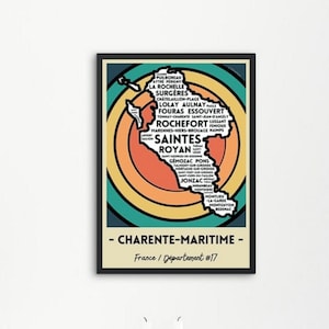 Carte Charente-Maritime #17 France