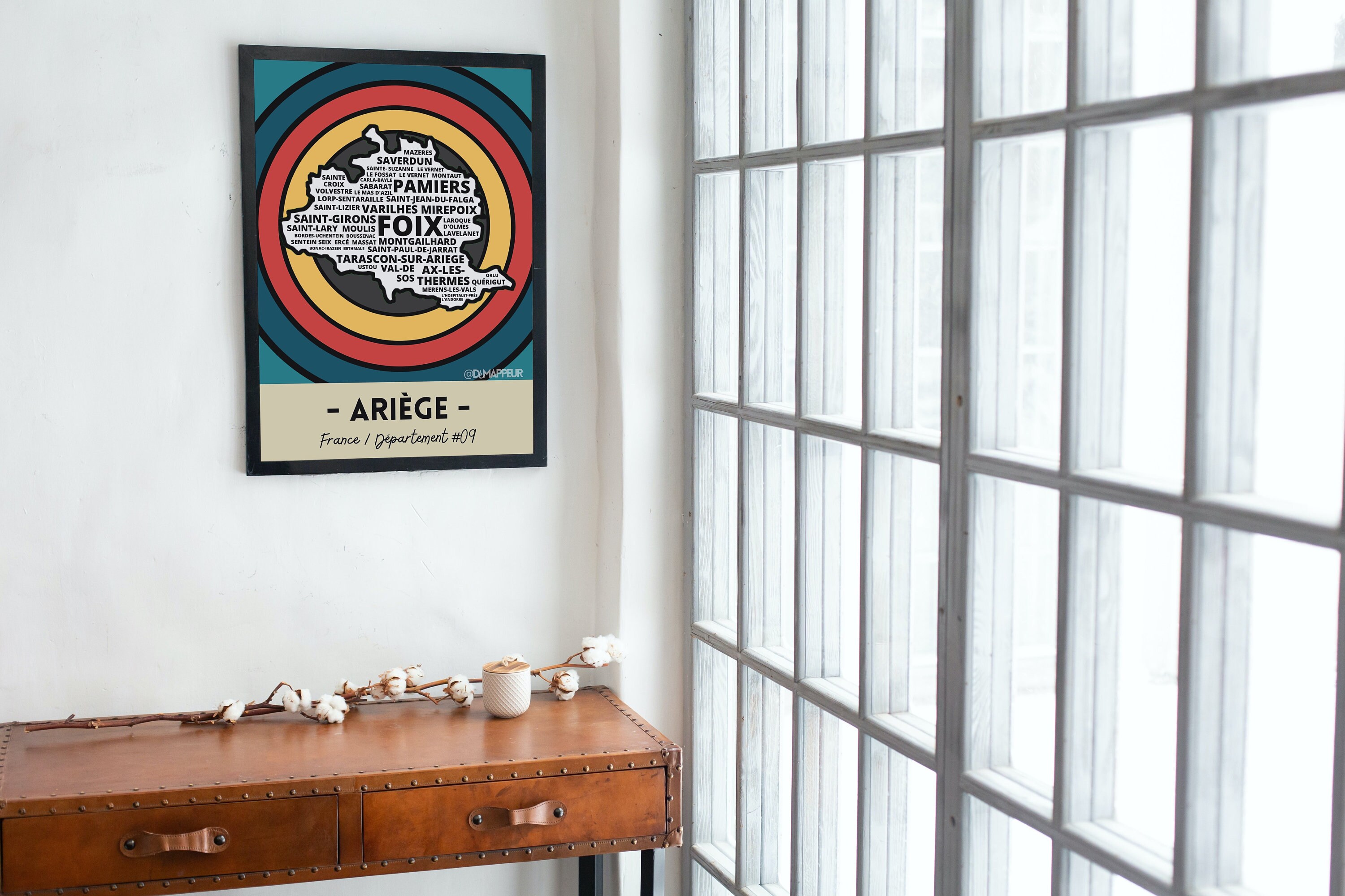 Carte Ariège #09 France