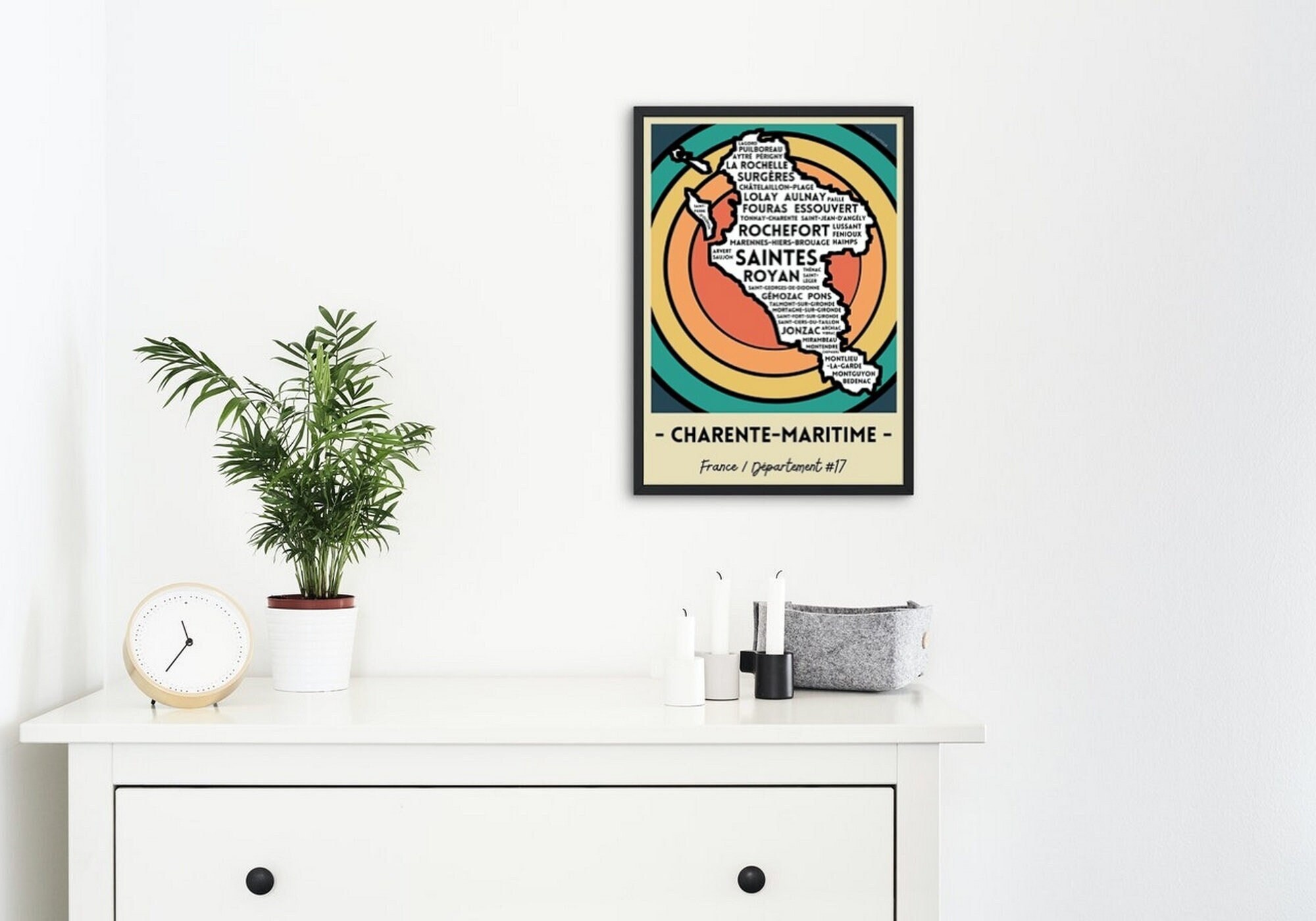 Carte Charente-Maritime #17 France