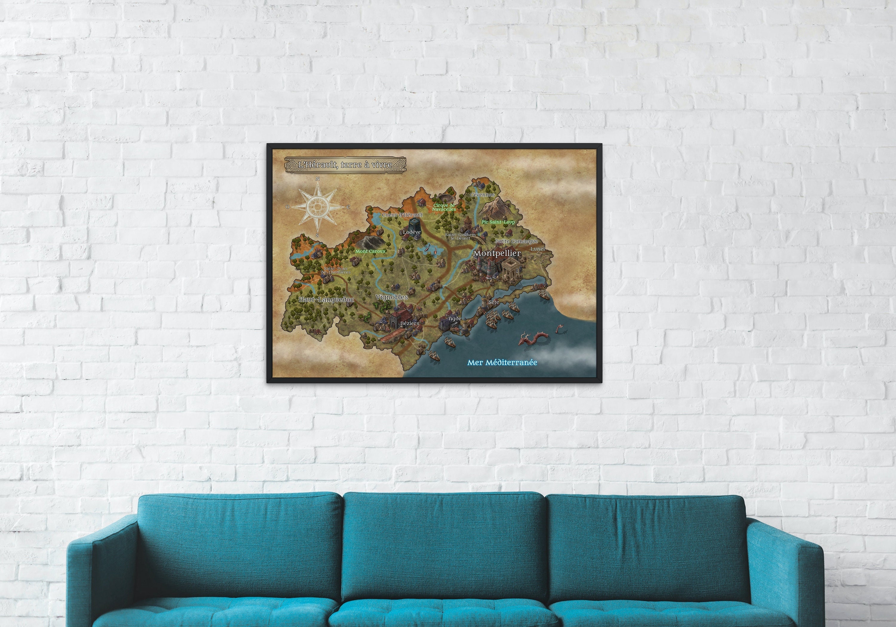 Carte Hérault Médiévale