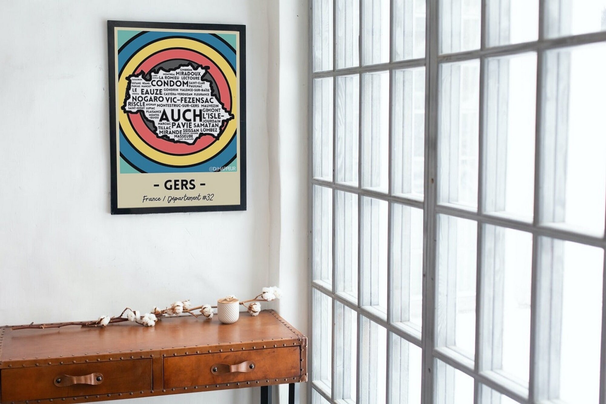 Carte Gers #32 France