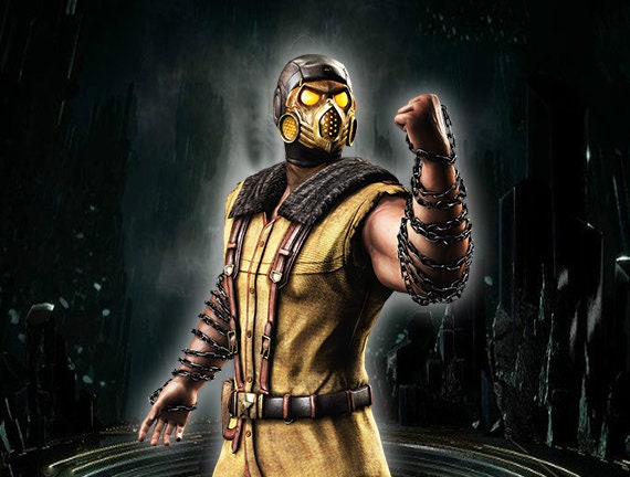 Scorpion Mask MK11 Mortal Kombat 4 for Cosplay -  Norway