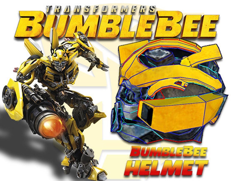Transformers Bumblebee Helmet foam Unfold by Big Rob Etsy