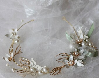 AMELIA gold wedding pin - accessoire de cheveux mariage