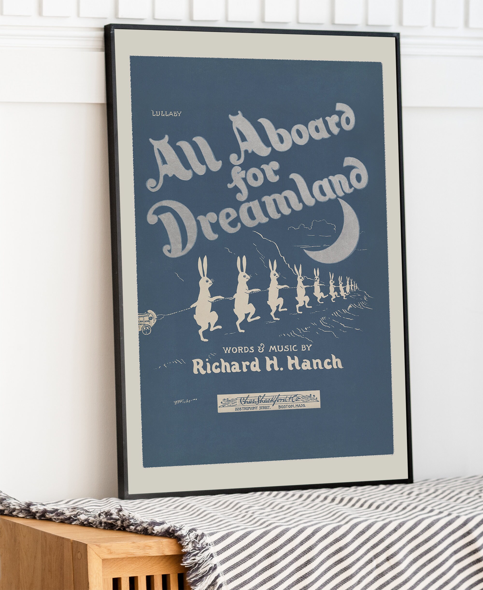 PRINTABLE Vintage Nursery Wall Decor Lullaby Antique Childrens ...