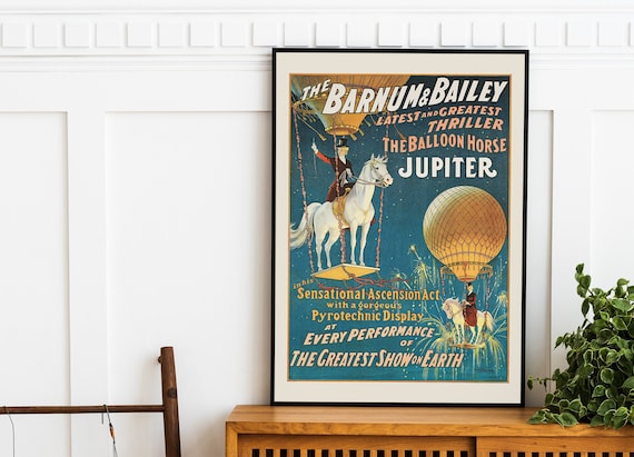 PRINTABLE Vintage Circus Poster Antique Whimsical Decor Fun | Etsy