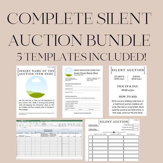 Silent Auction Donation Form Template Silent Auction Donation Form Template