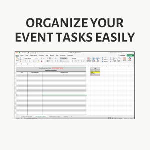 Run of Show Excel Template – Event Timeline, Show Flow, Fundraisers & Weddings image 2