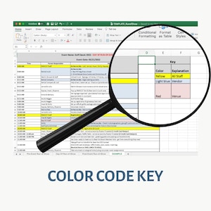 Run of Show Excel Template – Event Timeline, Show Flow, Fundraisers & Weddings image 10