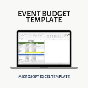 Event Budget Excel Template – Editable Spreadsheet for Fundraisers, Galas & Events