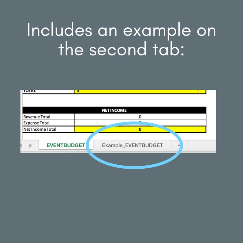 Microsoft Excel Event Budget Template - Digital Download - Etsy