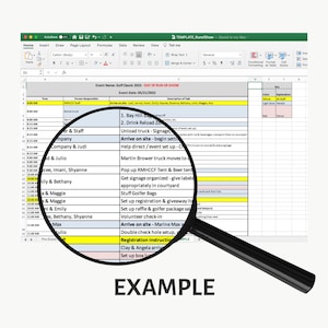 Run of Show Excel Template – Event Timeline, Show Flow, Fundraisers & Weddings image 9