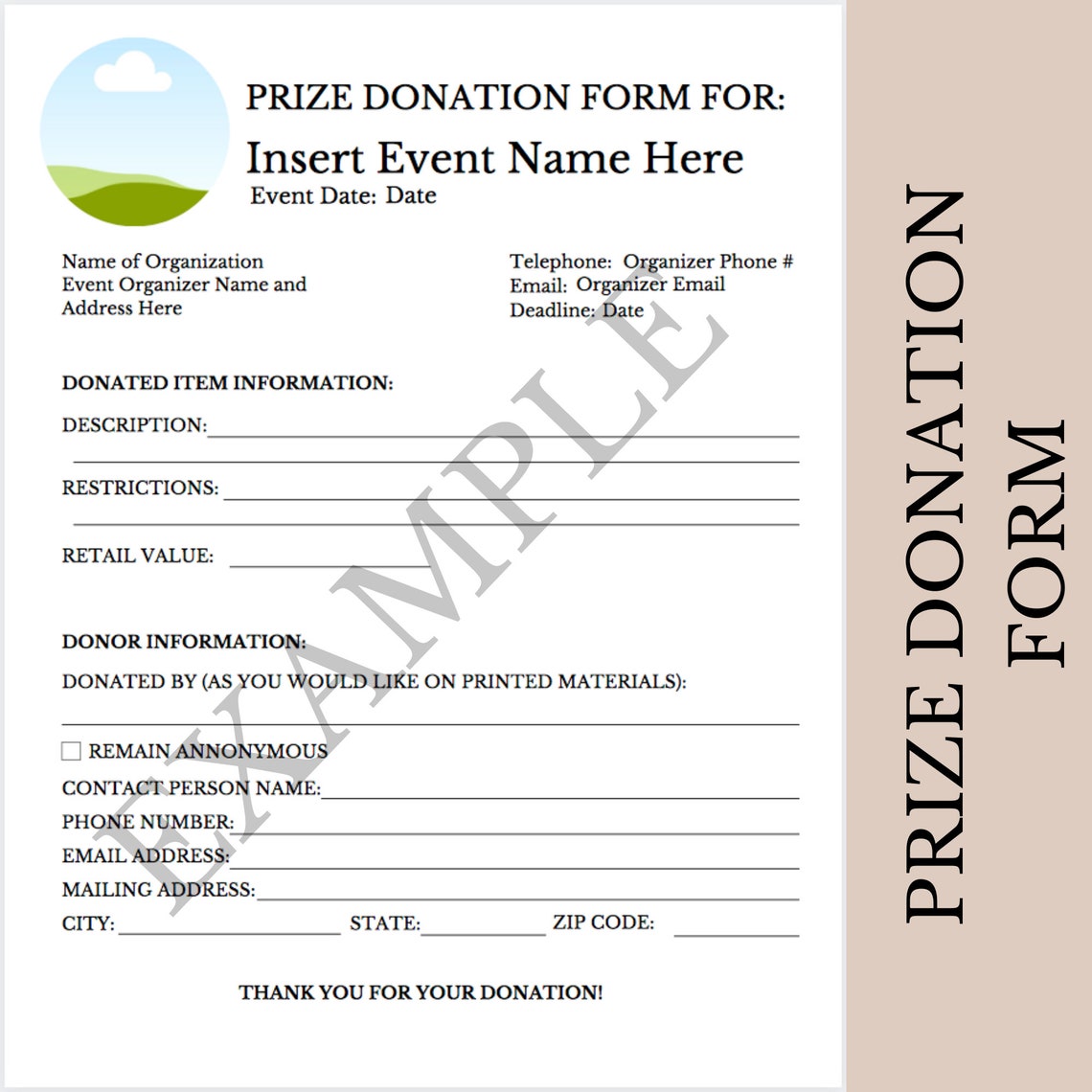 Complete Silent Auction CANVA Template Bundle Includes Silent Auction