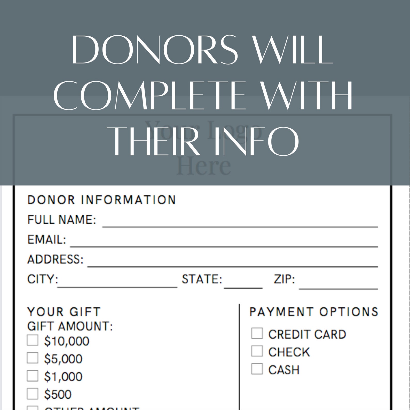 custom-printable-donation-card-for-nonprofit-fundraiser-etsy