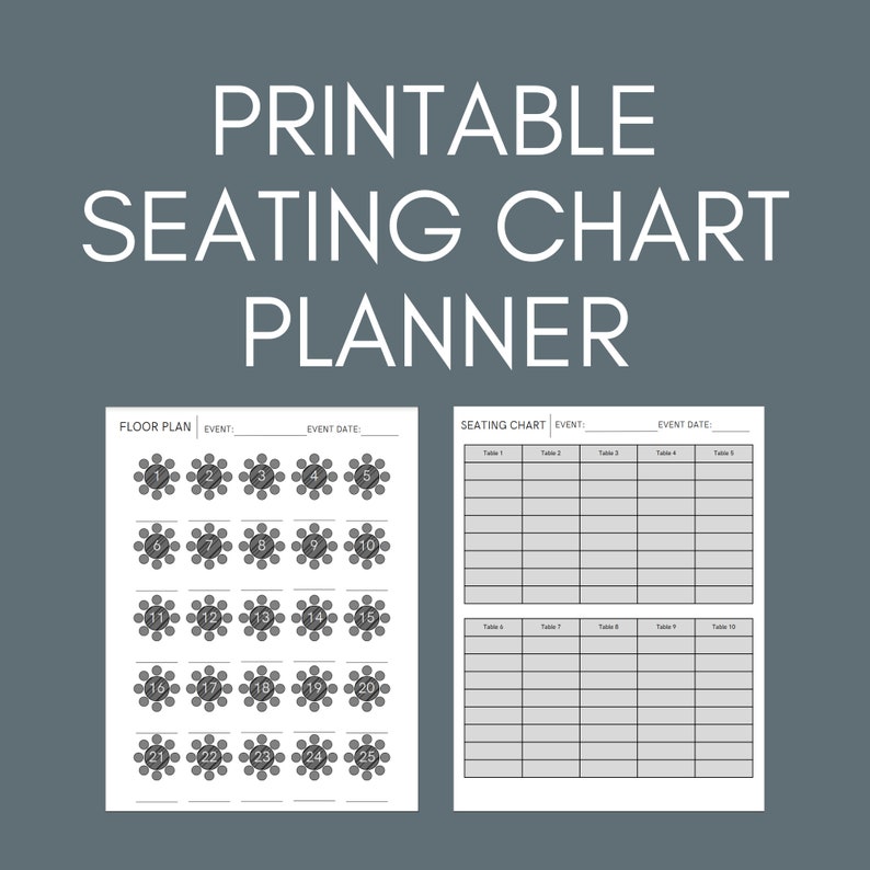 Seating Chart Planner for Events and Weddings - Easy Way to Plan Out ...