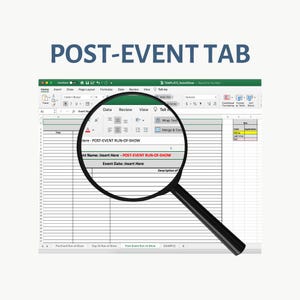 Run of Show Excel Template – Event Timeline, Show Flow, Fundraisers & Weddings image 7