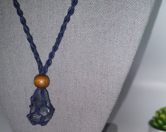 Dunamis Dumortierite! Dumortierite Crystal Necklace - Stone To Activate Intellectual And Intuitive Abilities! Very High Vibrational Stone!