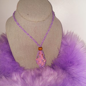 Pink Cobalto Calcite - Cobaltoan Calcite / Cobaltocalcite Crystal Pendant Necklace