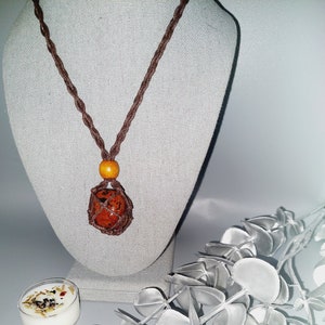 Mahogany Love! Mighty Mahogany Obsidian Necklace - Amazing Lightwork Stone! Remove Energy Blockage! Protects Against Negative Psychic Energy
