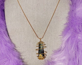 Vivianite! Vivianite Ludlamite Necklace - Specimen That Enhances Intuition, Emotional Strength, Loyalty & Spiritual Growth! Deep Heart Base!