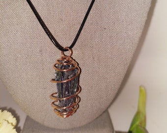 Stibnite Talisman! Stibnite Mineral Specimen Necklace - Powerful Manifestation Stone! Strengthens the Auric Field! Spirit Contact Specimen!