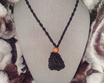 Indochinite Tektite Necklace - Power Stone for Telepathy & Clairvoyance! Transformational Energy! Stone of Cosmic Connection! Open Third Eye