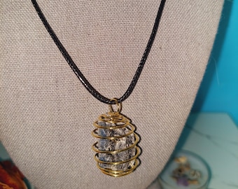 Black and Blue Kyanite! Serene Kyanite! Blue & Black Kyanite Crystal Pendant Necklace - Rare! Protection, Meditation and Attunement! Rare!