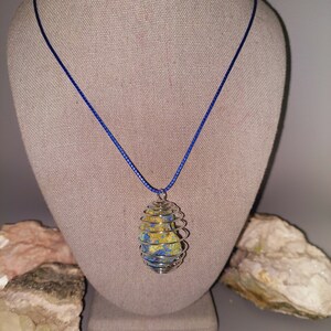 Shattuckite! Raw Shattuckite with Chrysocolla Necklace - Stone of Intuition, Mediumship, Telepathy and Psychic Abilities! higher knowledge! image 6