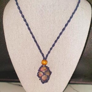 Ruby In Kyanite! Ruby In Kyanite Necklace - Stone For Aligning And Energizing The Entire Chakra! Beautiful Combo! Connect With Spirit Guides