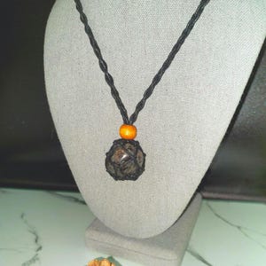 Yooperlite Moon Energy! Firestone! Yooperlite with Sodalite Crystal Necklace - Stone of Truth and Perceptive Mind! Yooperlite is UV REACTIVE