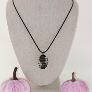 Protection Of Psilomelane! Natural Black Psilomelane Specimen Necklace - Stone Of The Alchemy & Magic! Death And Rebirth, Release!  Renewal!