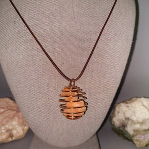 Red Apophyllite Cluster - Ascension Stone Known As A “Pyramid Of Light.”  Necklace - Ascension Stone! Pyramid of Light Rare! So Beautiful!