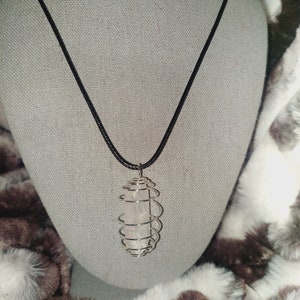 Angel Aura Quartz Crystal Necklace