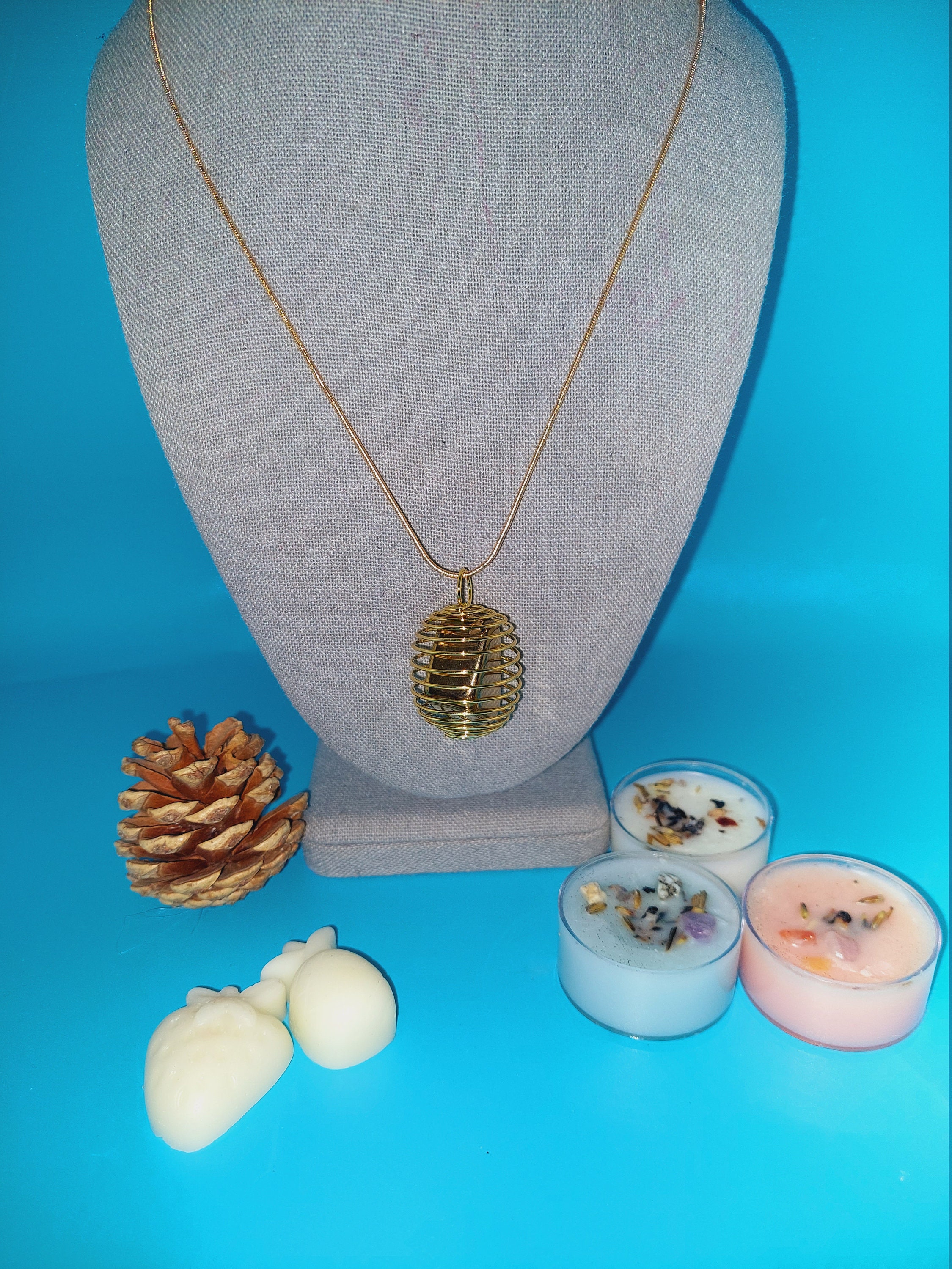 Healing Healer's Gold Crystal Pendant 