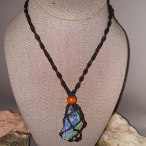 Shattuckite! Raw Shattuckite with Chrysocolla Necklace - Stone of Intuition, Mediumship, Telepathy and Psychic Abilities! higher knowledge! image 10