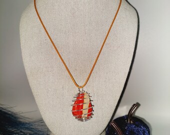 Radiant Red Jasper Crystal Pendant Necklace