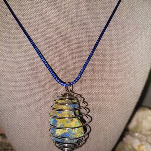 Shattuckite! Raw Shattuckite with Chrysocolla Necklace - Stone of Intuition, Mediumship, Telepathy and Psychic Abilities! higher knowledge! image 8